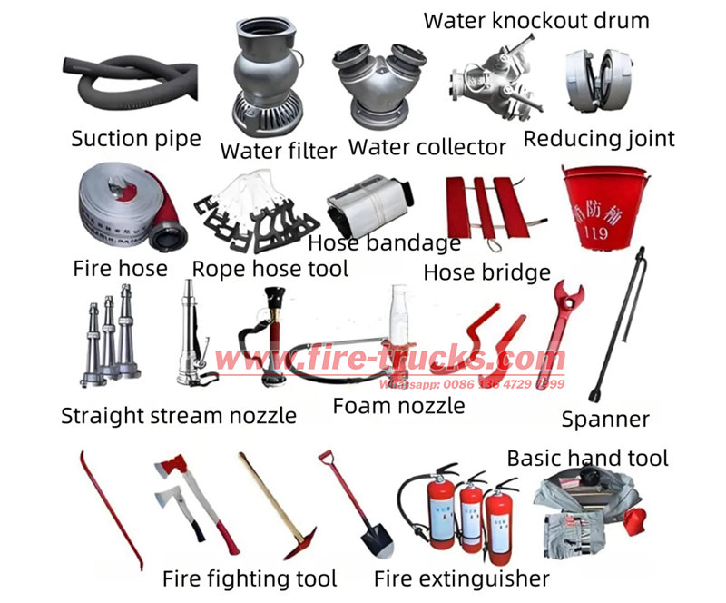 HOWO fire truck accessories and tools