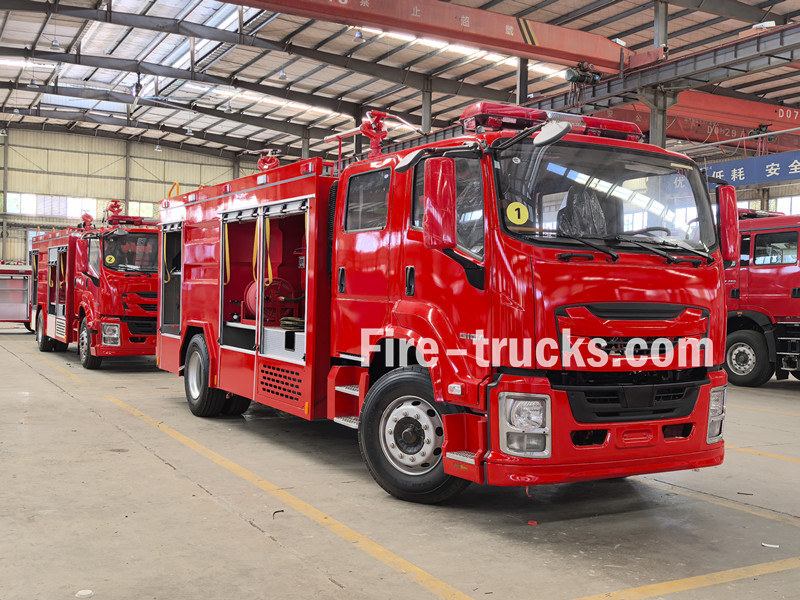ISUZU 205HP fire fighting truck for production