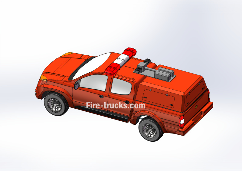 DONGFENG NISSAN Rescue fire pickup CAD drawing