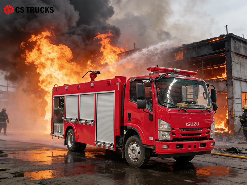isuzu 4x2 water cannon fire fighting truck