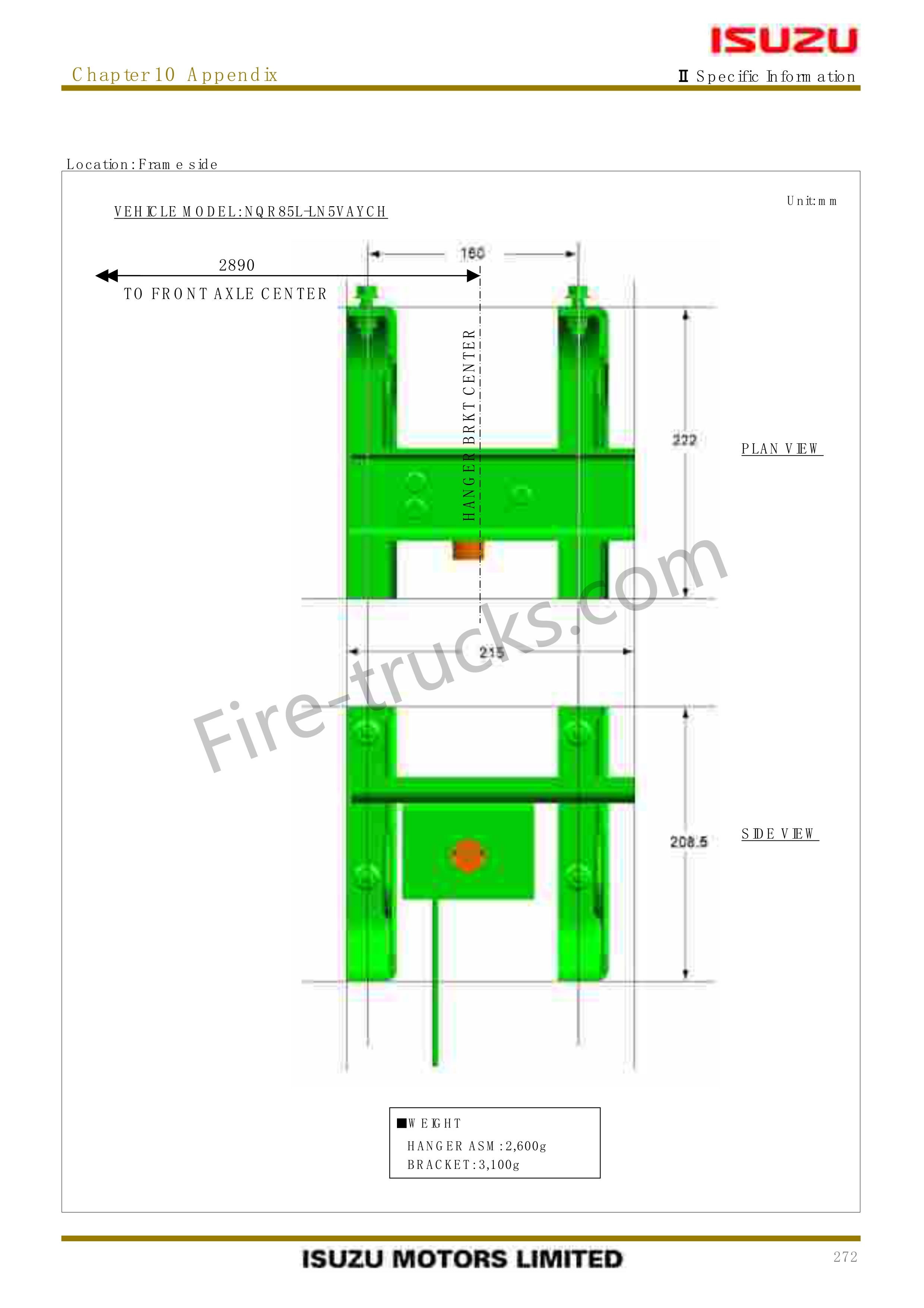 Isuzu Fire Truck Body Fabrication User Manual