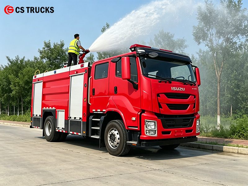 ISUZU FVR Fire Fighting Water Bowser Foam fire vehicle truck With 360° Monitor Rotation