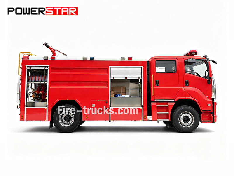 Powerstar Isuzu 8000L 4x2 foam engine water fire fighting truck Philippines