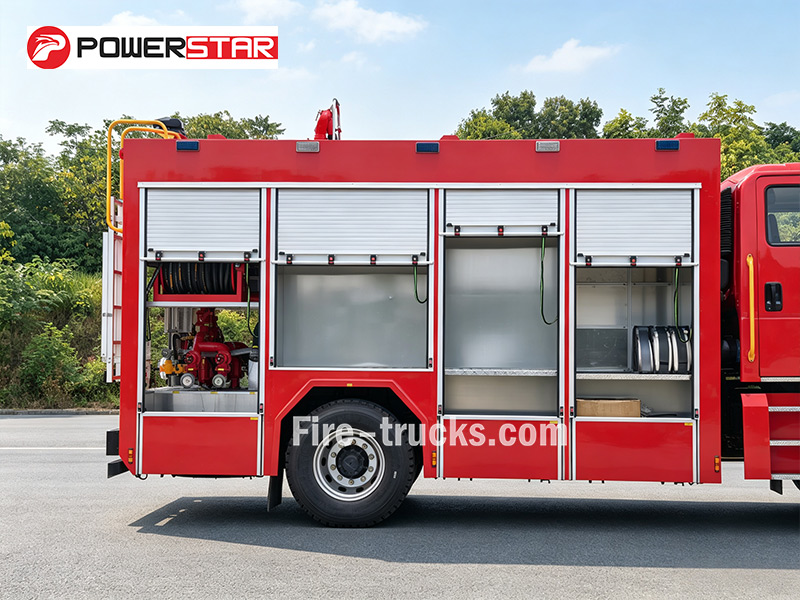 Foam fire fighting vehicle firefighting equipment