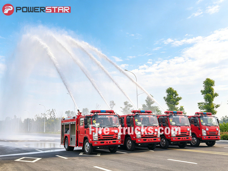 ISUZU fire fighting trucks