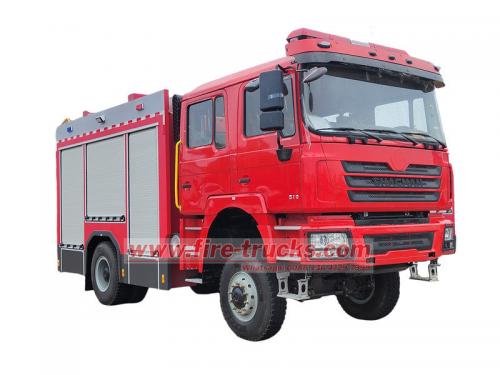 Shacman 4×4 dry water fire truck