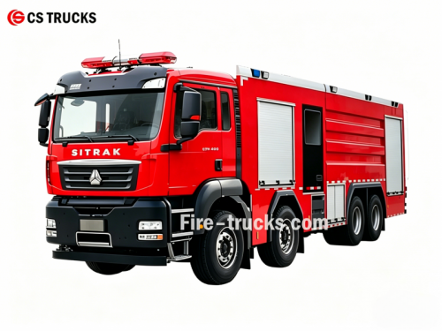 HOWO SITRAK 6600 Gallons Water Rescue Fire Truck - 双威汽车