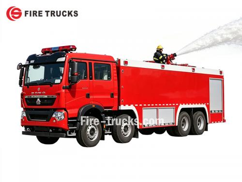 HOWO TX Fire Tender With CB10/120 Fire Pump - 双威汽车