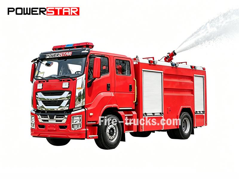 Powerstar Isuzu 240 HP Emergency Fire Pumper - 双威汽车
