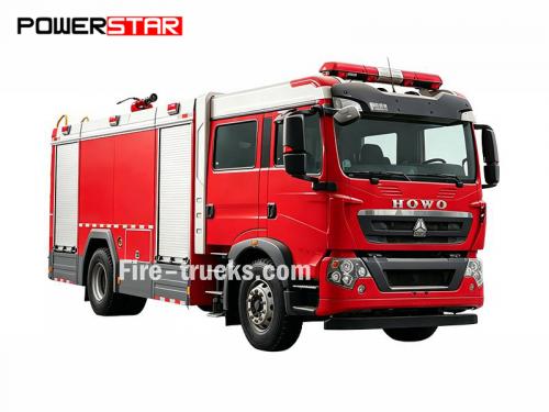 HOWO 6000 Liters Water Bowser Pumper Fire Truck - 双威汽车