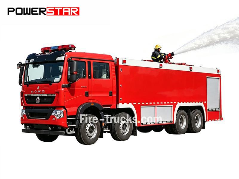 HOWO TX Fire Tender With CB10/120 Fire Pump - 双威汽车