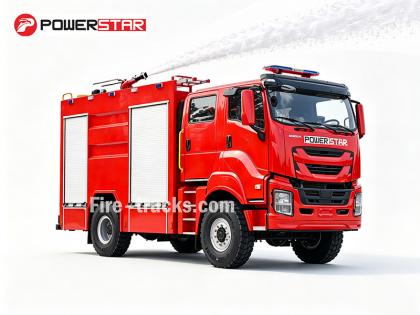 ISUZU 4X4 Foam Fire Truck for police bureau - 双威汽车